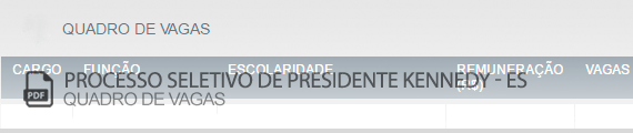 Vagas Concurso Público Presidente Kennedy (PDF)