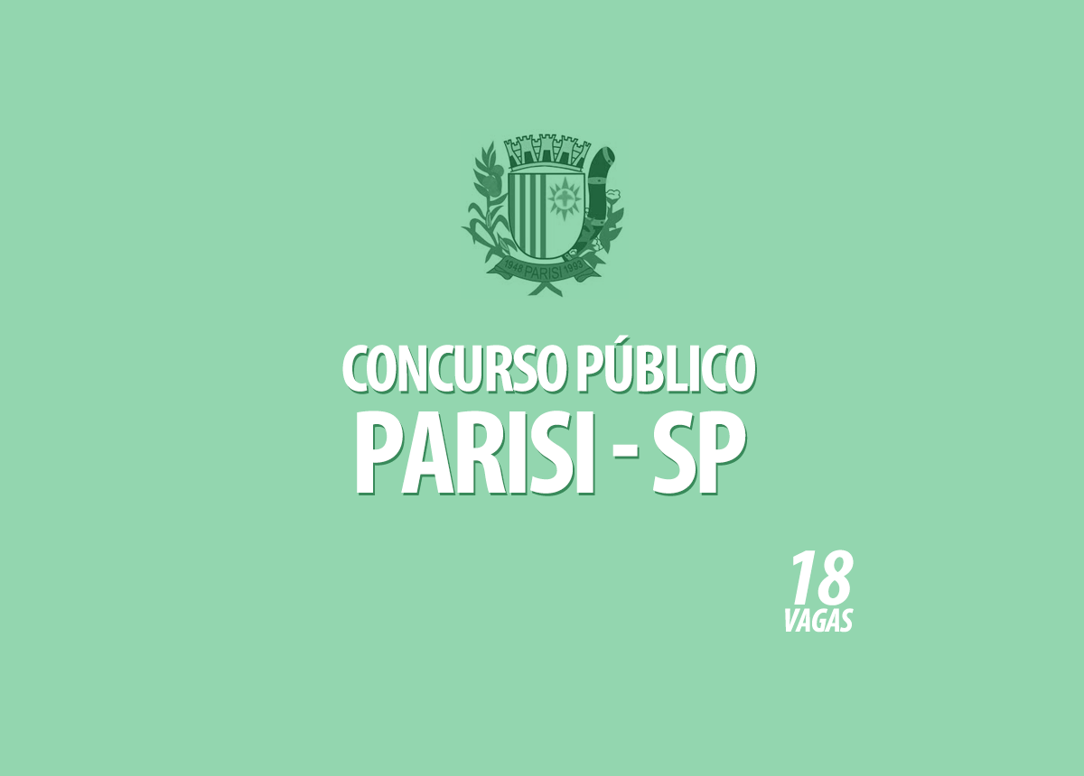 Concurso Prefeitura Parisi - SP Edital 001/2019