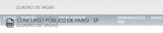 Vagas Concurso Público Parisi (PDF)