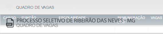 Vagas Concurso Público Ribeirão das Neves (PDF)