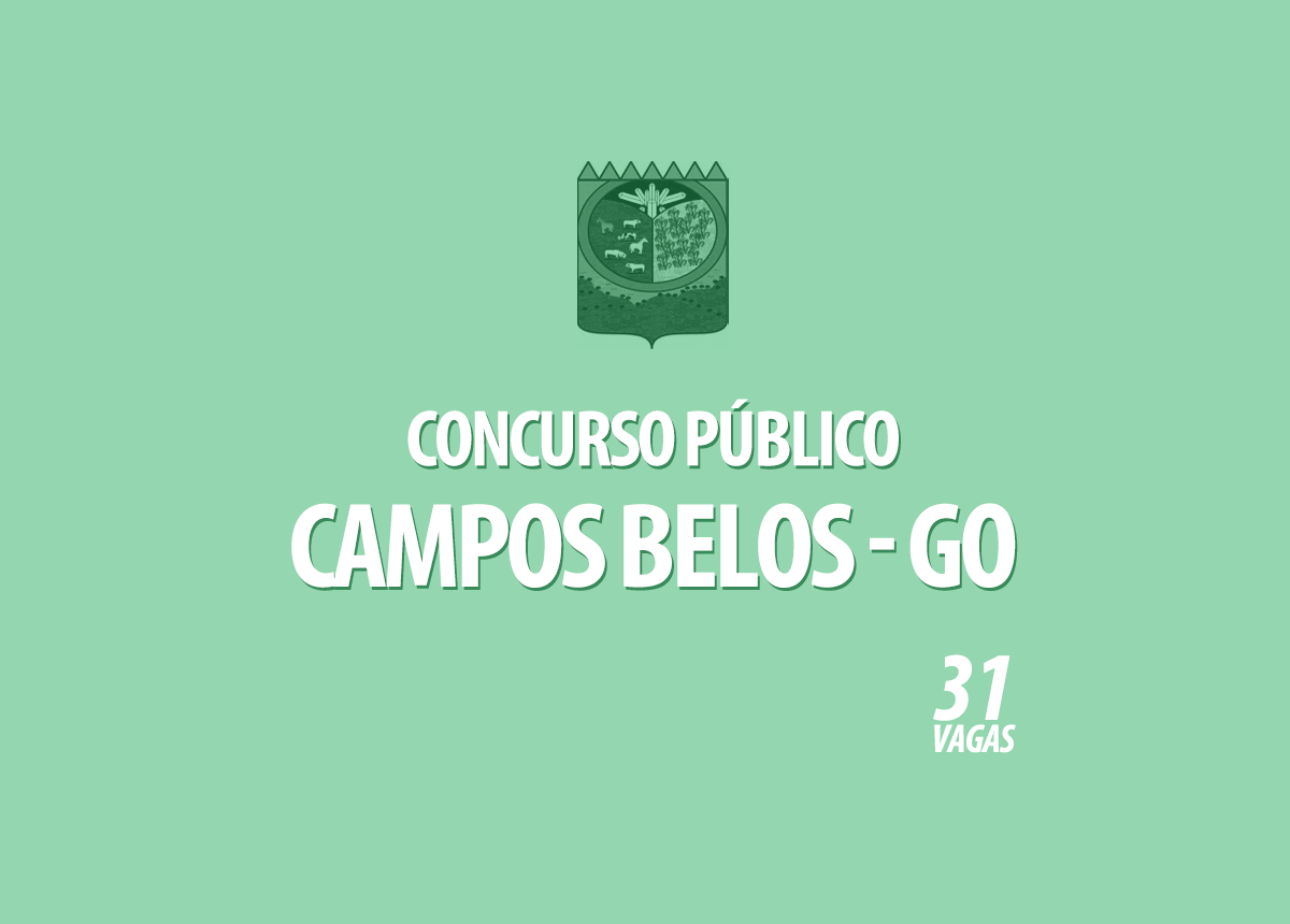 Concurso Prefeitura Campos Belos - GO Edital 001/2020