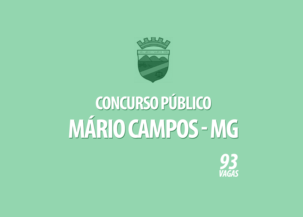 Concurso Prefeitura Mário Campos - MG Edital 001/2020