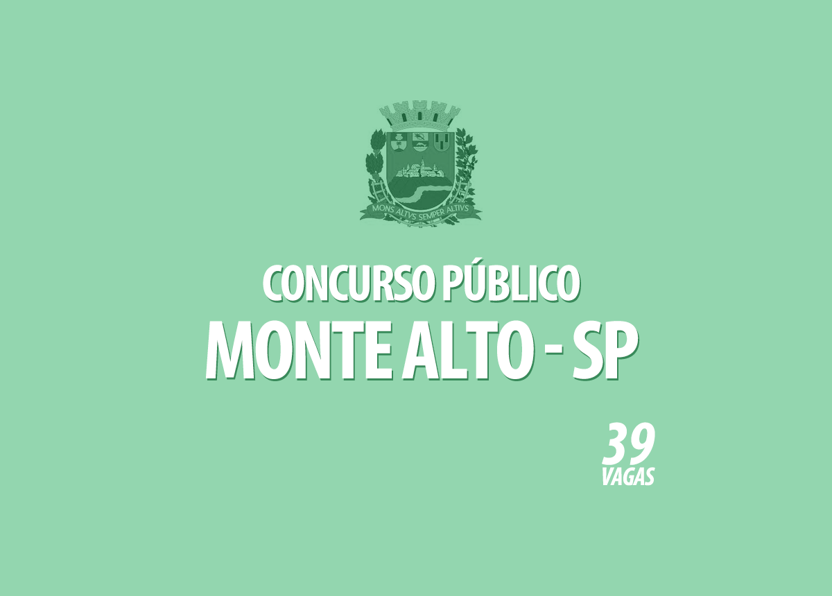 Concurso Prefeitura Monte Alto - SP Edital 002/2020