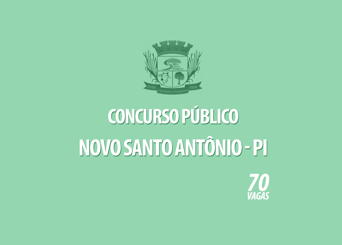 Concurso Prefeitura Novo Santo Antônio - PI Edital 001/2020