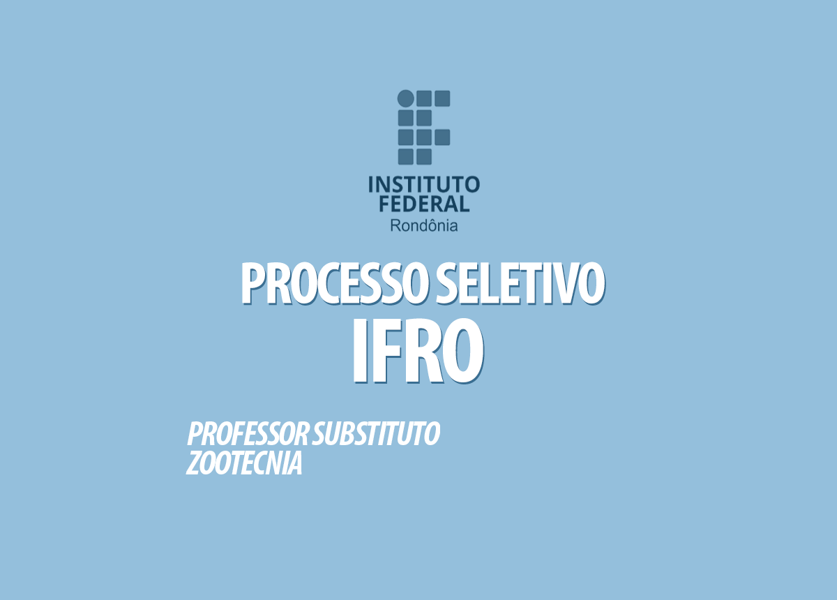 Processo Seletivo IFRO Edital 011/2020