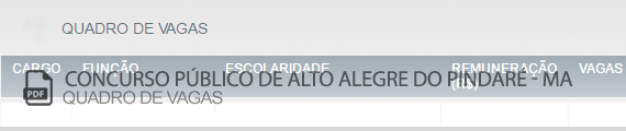Vagas Concurso Público Alto Alegre do Pindaré (PDF)