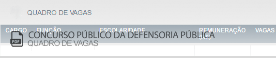 Vagas Concurso Público Defensoria Pública do Distrito Federal (PDF)