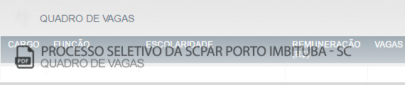 Vagas Concurso Público SCPar Porto de Imbituba (PDF)