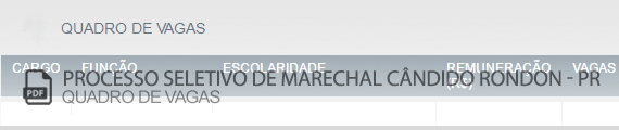 Vagas Concurso Público Marechal Cândido Rondon (PDF)