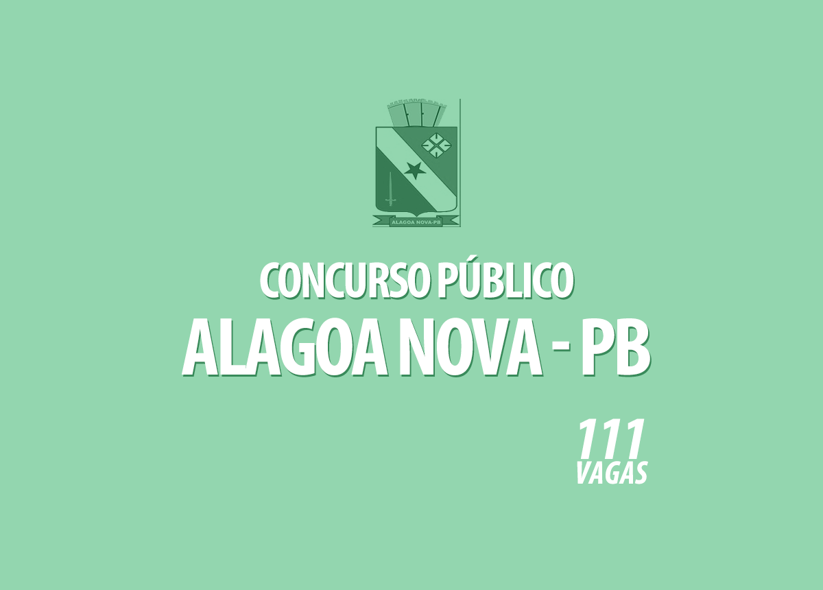 Concurso Prefeitura Alagoa Nova - PB Edital 001/2020