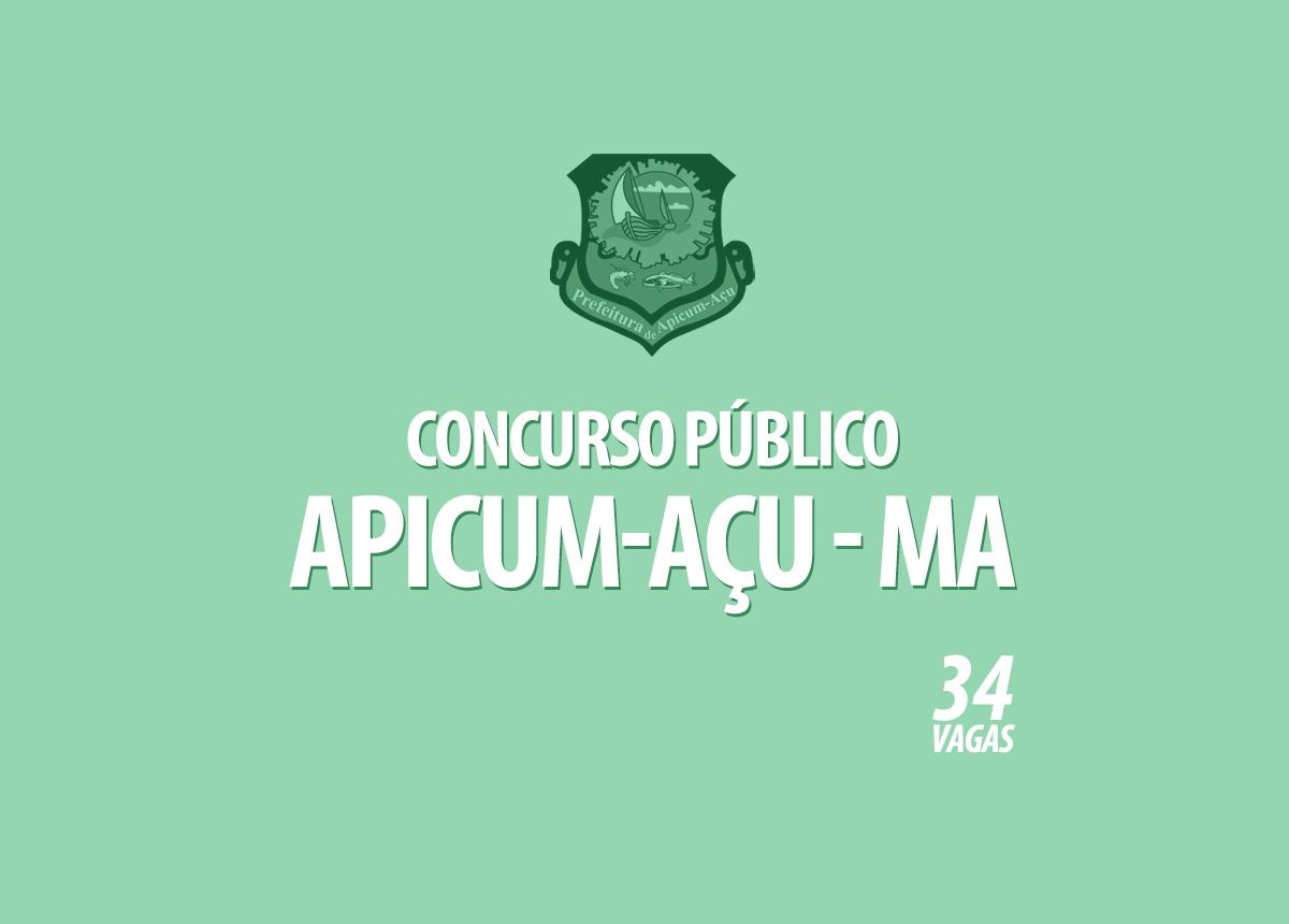 Concurso Prefeitura Apicum-Açu - MA Edital 001/2020