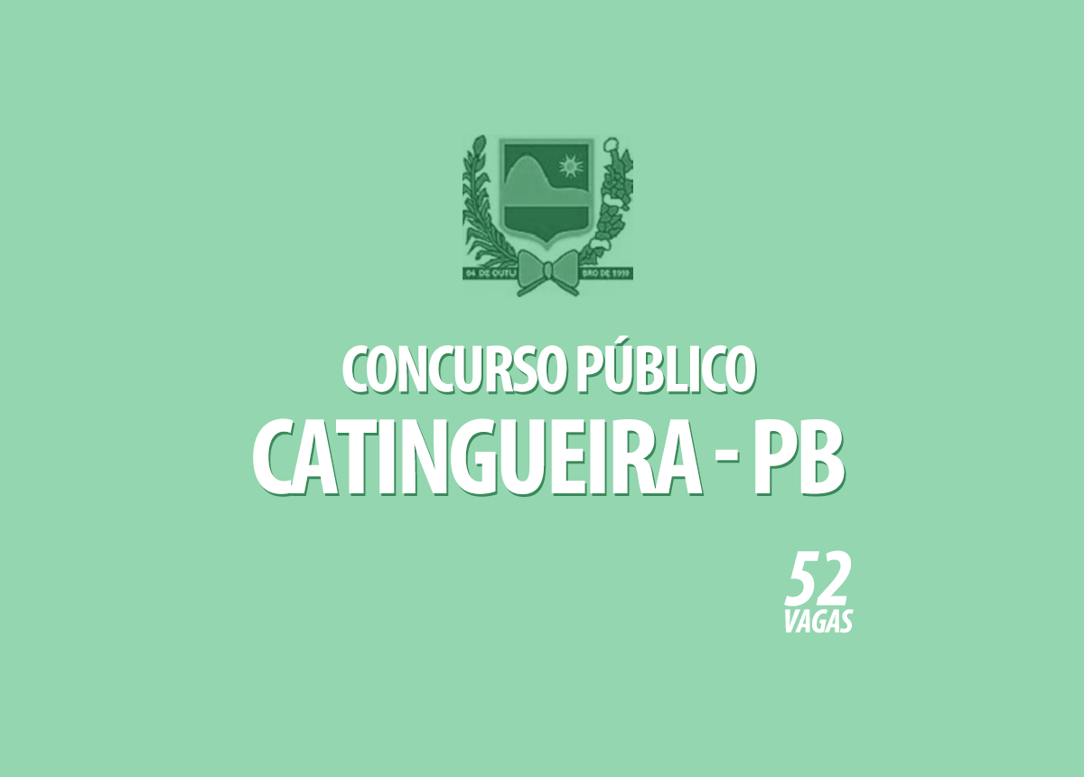 Concurso Prefeitura Catingueira - PB Edital 001/2020