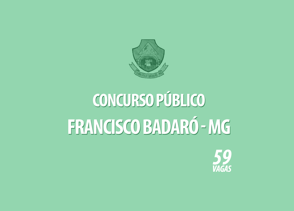 Concurso Prefeitura Francisco Badaró - MG Edital 001/2020