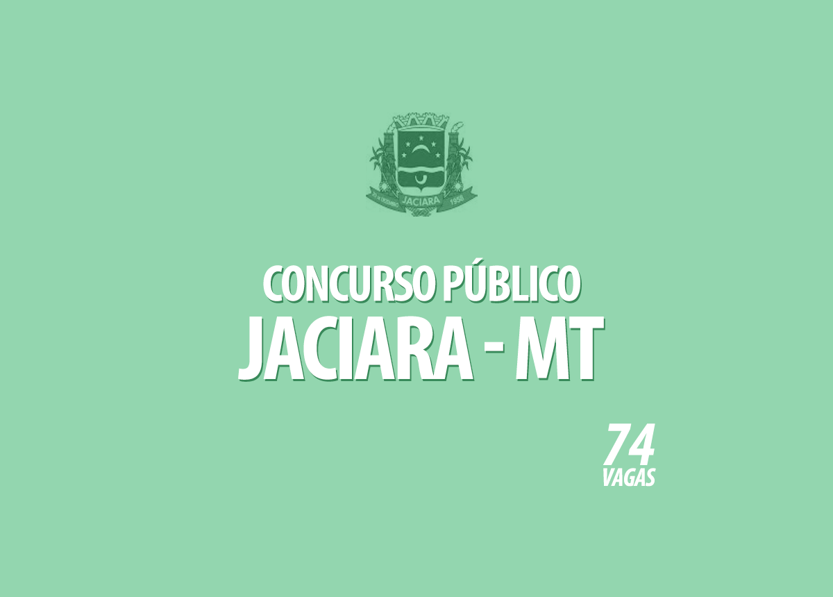 Concurso Prefeitura Jaciara - MT Edital 001/2020