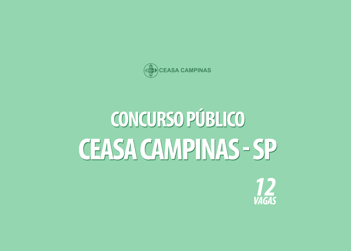Concurso Público CEASA Campinas - SP Edital 001/2020