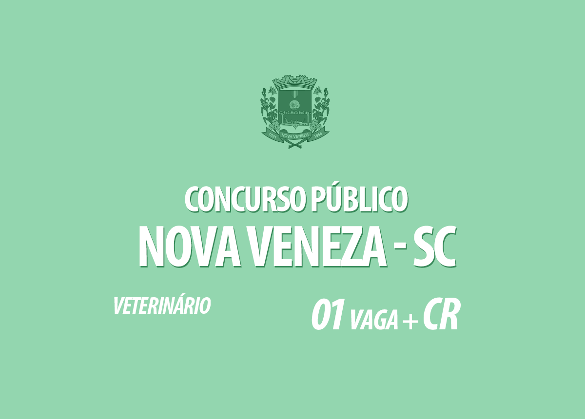 Concurso Público Nova Veneza - SC Edital 001/2020