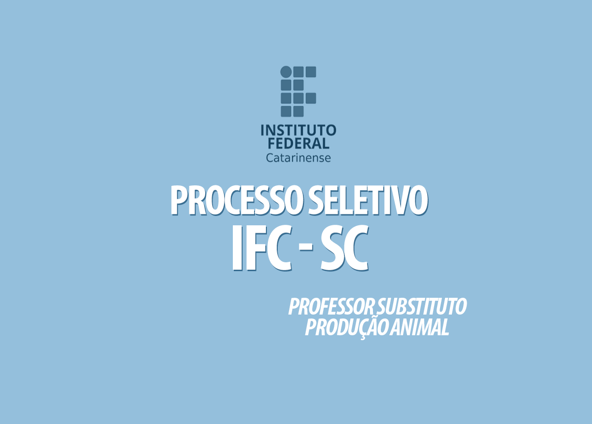 Processo Seletivo do IFC - SC Edital 031/2020