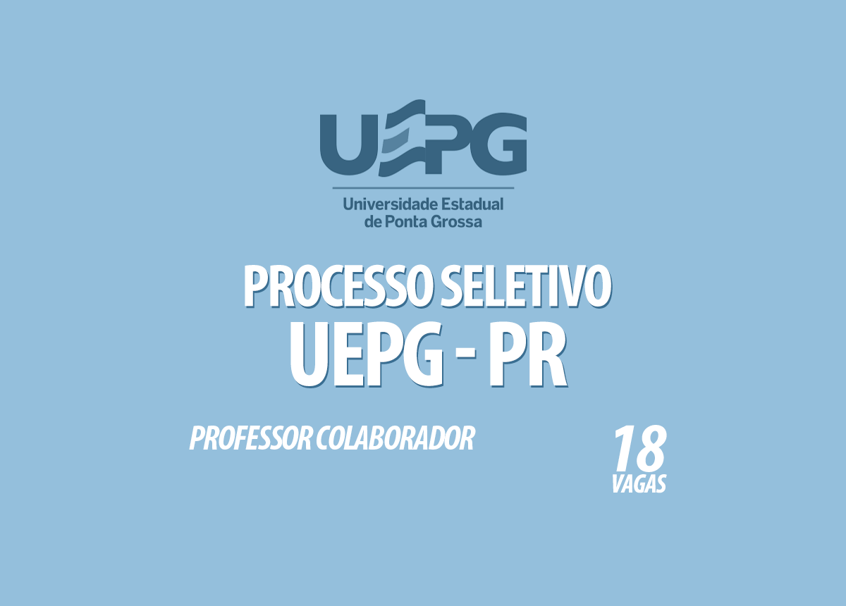 Processo Seletivo UEPG - PR Edital 274/2020