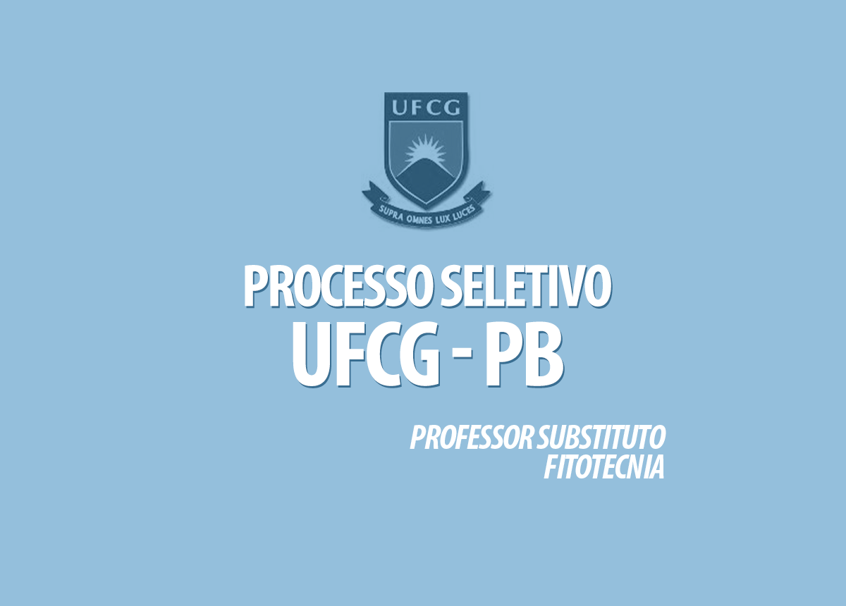 Processo Seletivo UFCG Professor Edital 006/2020