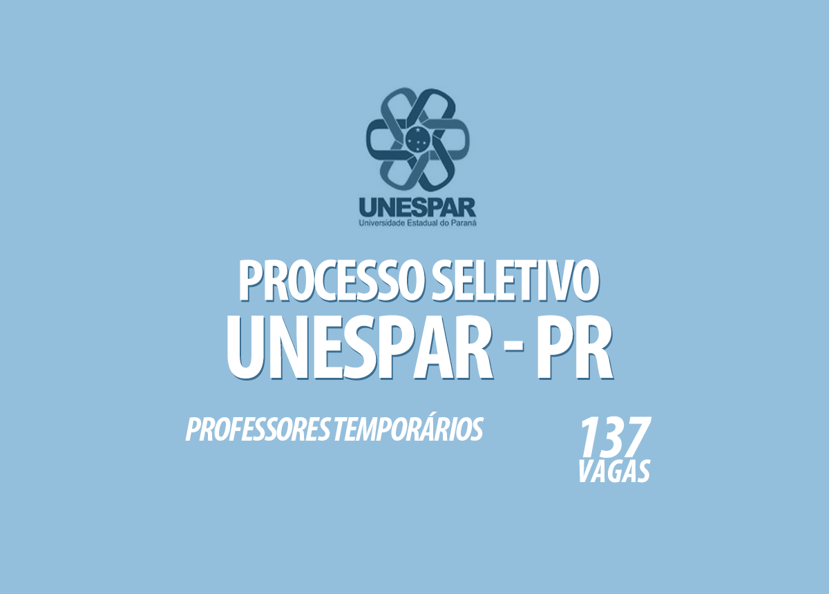 Processo Seletivo Unespar - PR Edital 001/2020