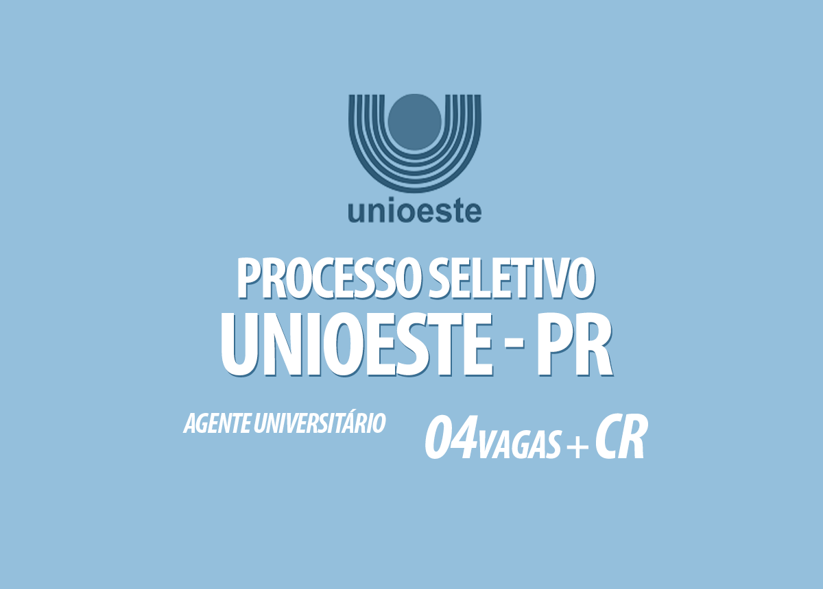 Processo Seletivo Unioeste - PR Edital 082/2020