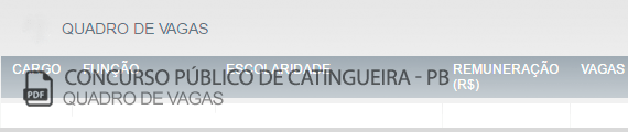 Vagas Concurso Público Catingueira (PDF)