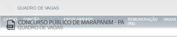 Vagas Concurso Público Marapanim (PDF)