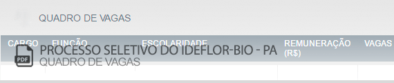 Vagas Concurso Público Ideflor-bio (PDF)