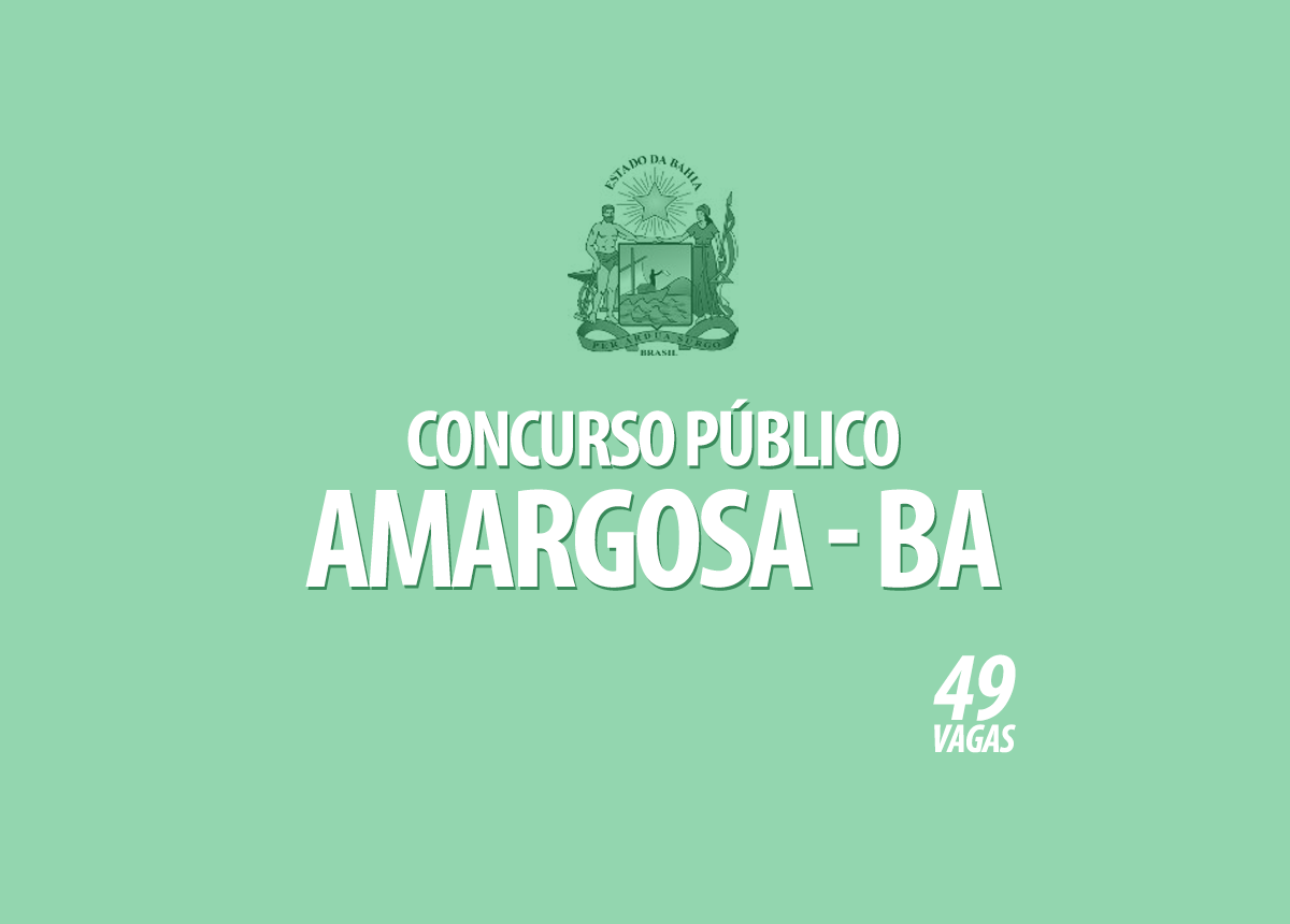 Concurso Prefeitura Amargosa - BA Edital 002/2020