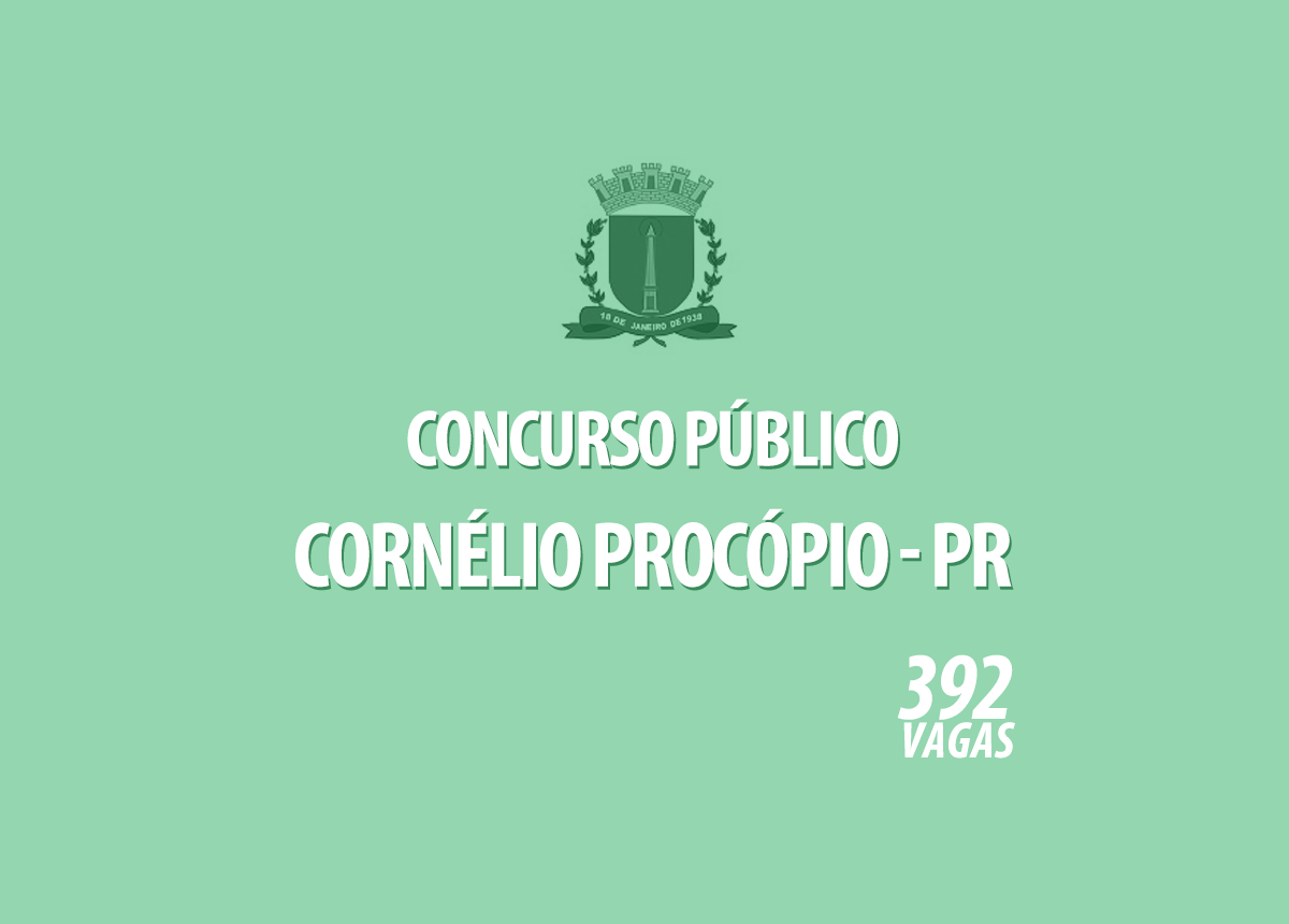 Concurso Prefeitura Cornélio Procópio - PR Edital 001/2020