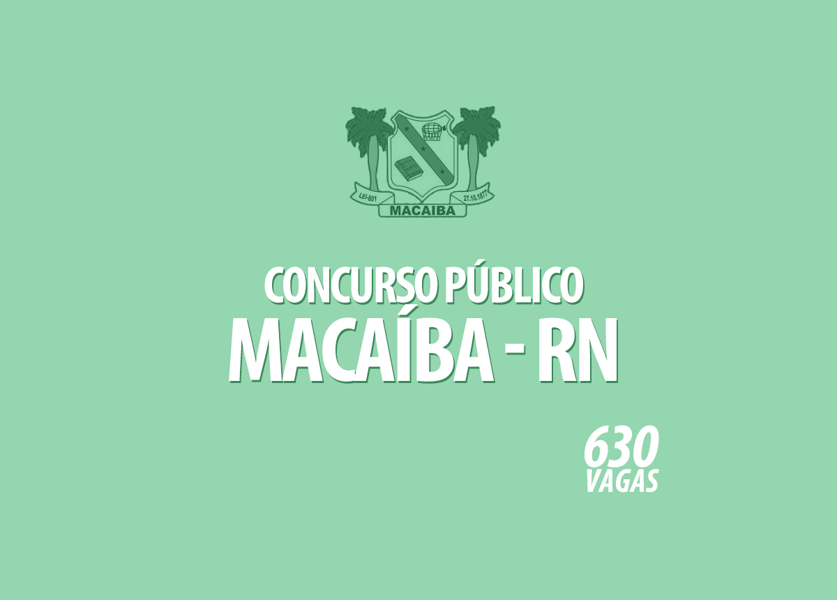 Concurso Prefeitura Macaíba - RN Edital 001/2020