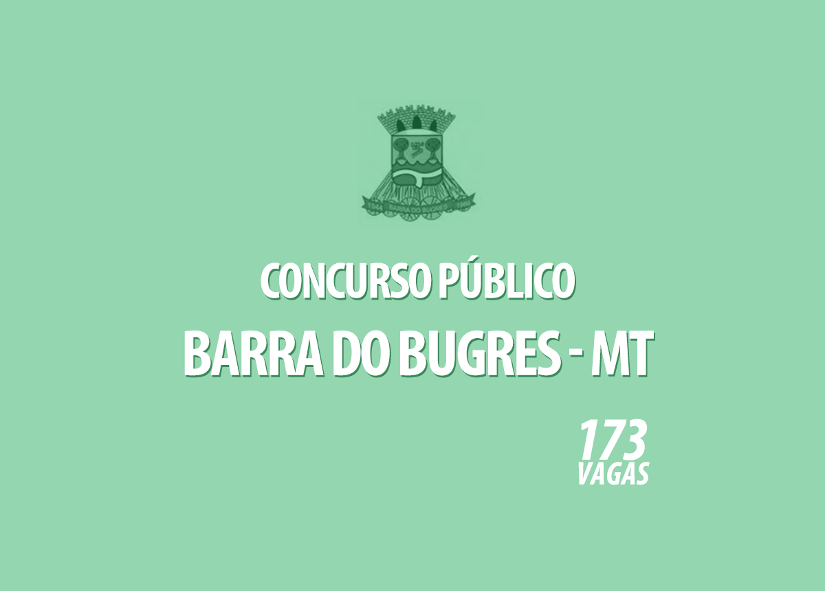 Concurso Público Barra do Bugres - MT Edital 001/2020