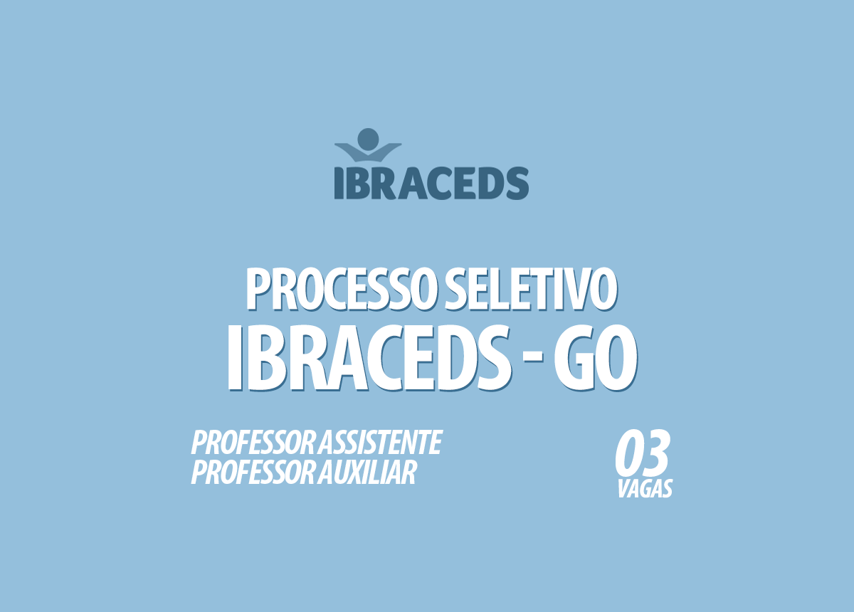 Processo Seletivo Ibraceds - GO Edital 026/2020