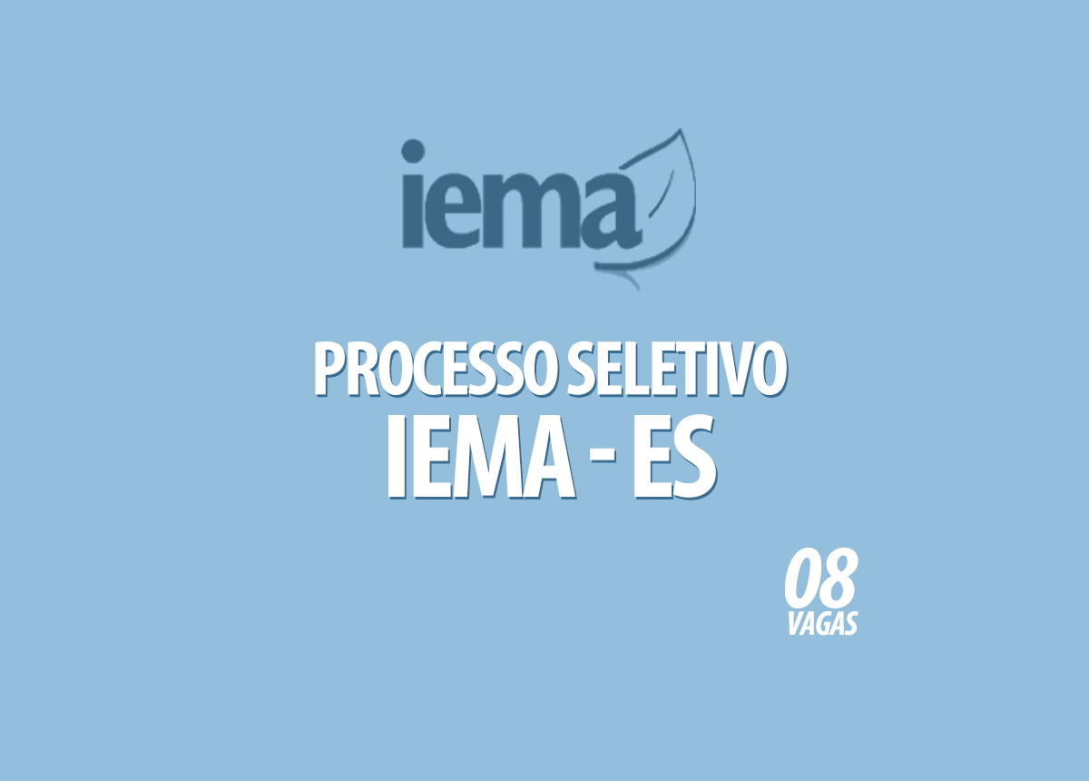 Processo Seletivo IEMA - ES Edital 003/2020