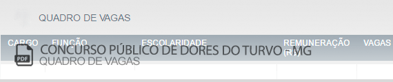Vagas Concurso Público Dores do Turvo (PDF)