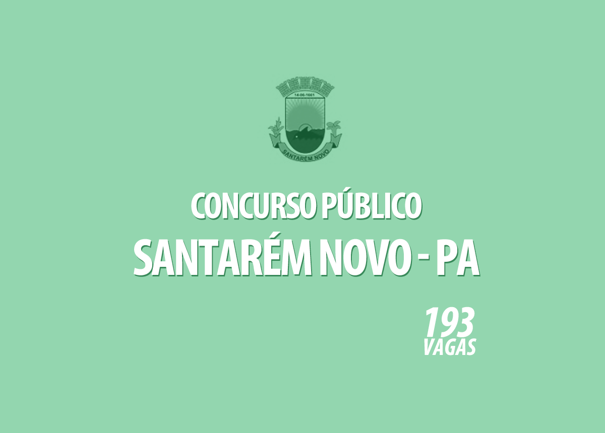 Concurso Prefeitura Santarém Novo - PA Edital 001/2020