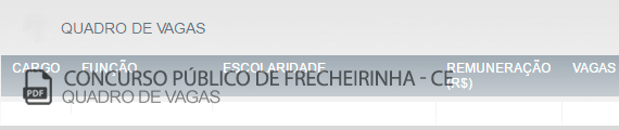 Vagas Concurso Público Frecheirinha (PDF)