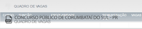Vagas Concurso Público Corumbataí do Sul (PDF)