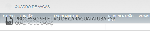 Vagas Concurso Público Caraguatatuba (PDF)