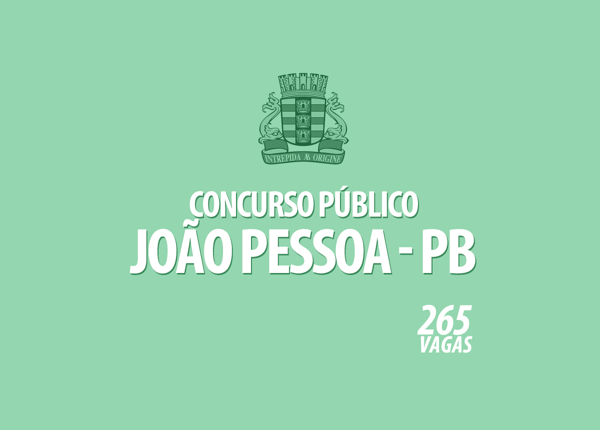 Concurso Prefeitura João Pessoa - PB Edital 002/2020