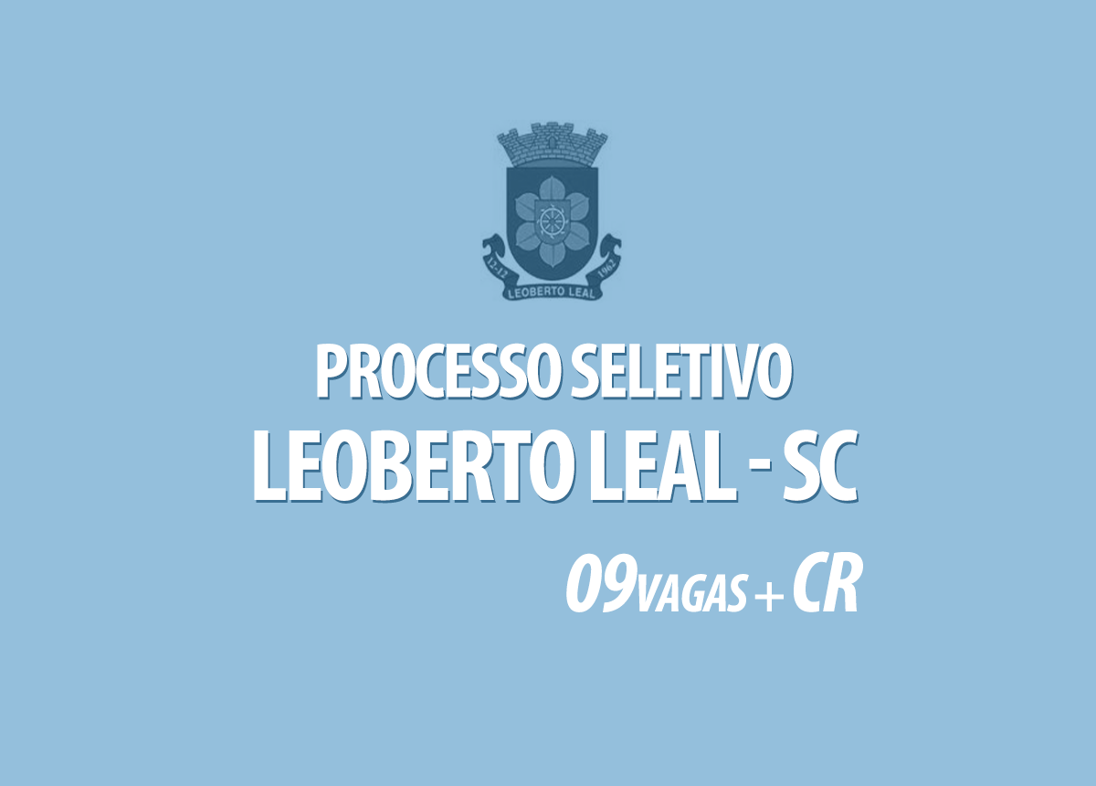 Processo Seletivo Leoberto Leal - SC Edital 001/2020