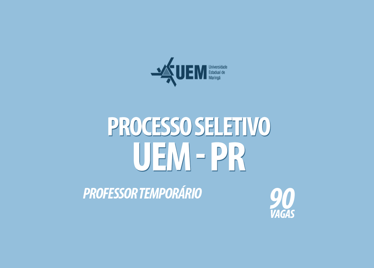 Processo Seletivo UEM - PR Edital 148/2020