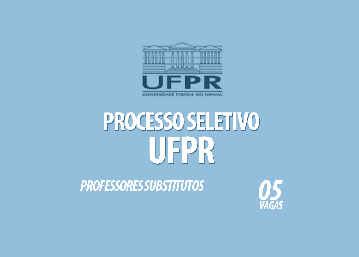 Processos Seletivos UFPR Edital 071/2020