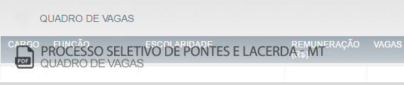 Vagas Concurso Público Pontes e Lacerda (PDF)
