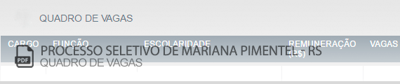 Vagas Concurso Prefeitura de Mariana Pimentel (PDF)