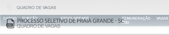 Vagas Concurso Prefeitura Praia Grande (PDF)