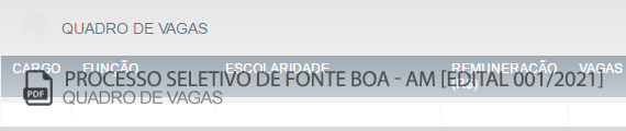 Vagas Concurso Público Fonte Boa (PDF)