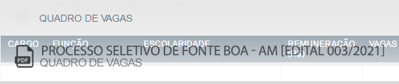 Vagas Concurso Prefeitura Fonte Boa (PDF)