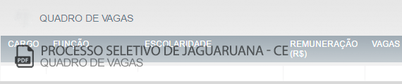 Vagas Concurso Público Jaguaruana (PDF)