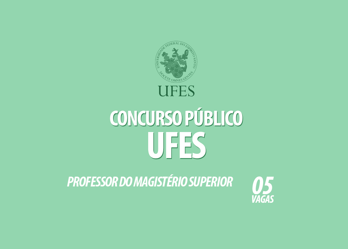 Concurso Público UFES Professores do Magistério Superior